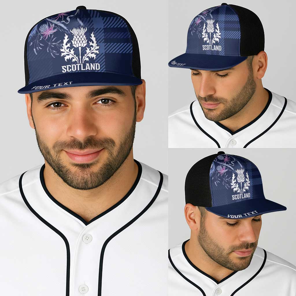 Scotland Rugby National Heritage Personalized Baseball Net Cap Traditional Tartan Inspired Edition