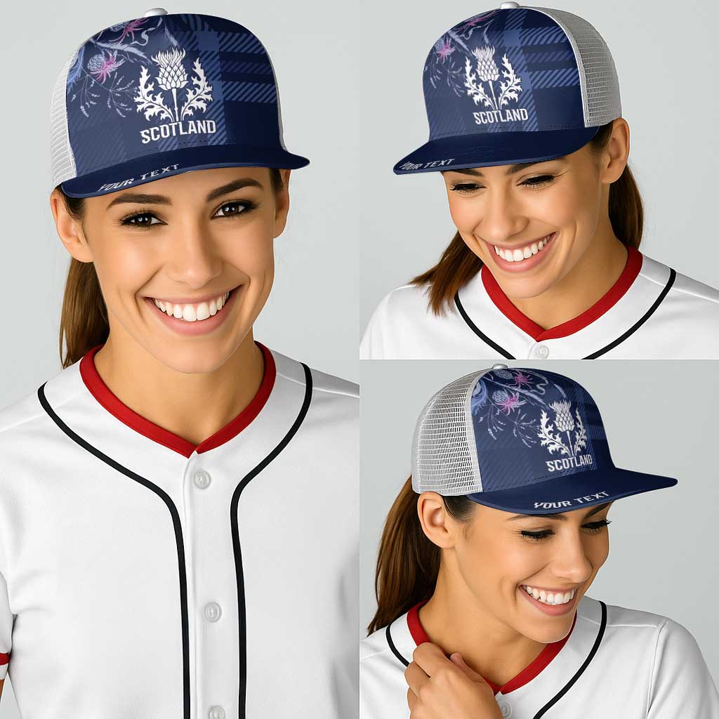 Scotland Rugby National Heritage Personalized Baseball Net Cap Traditional Tartan Inspired Edition