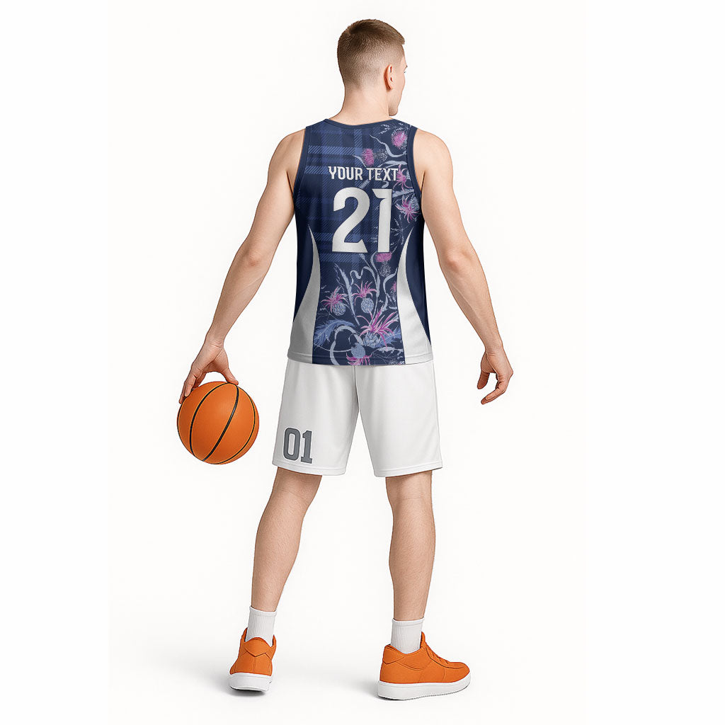 Scotland Rugby National Heritage Custom Basketball Jersey Traditional Tartan Inspired Edition