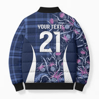 Scotland Rugby National Heritage Custom Bomber Puffer Jacket Traditional Tartan Inspired Edition