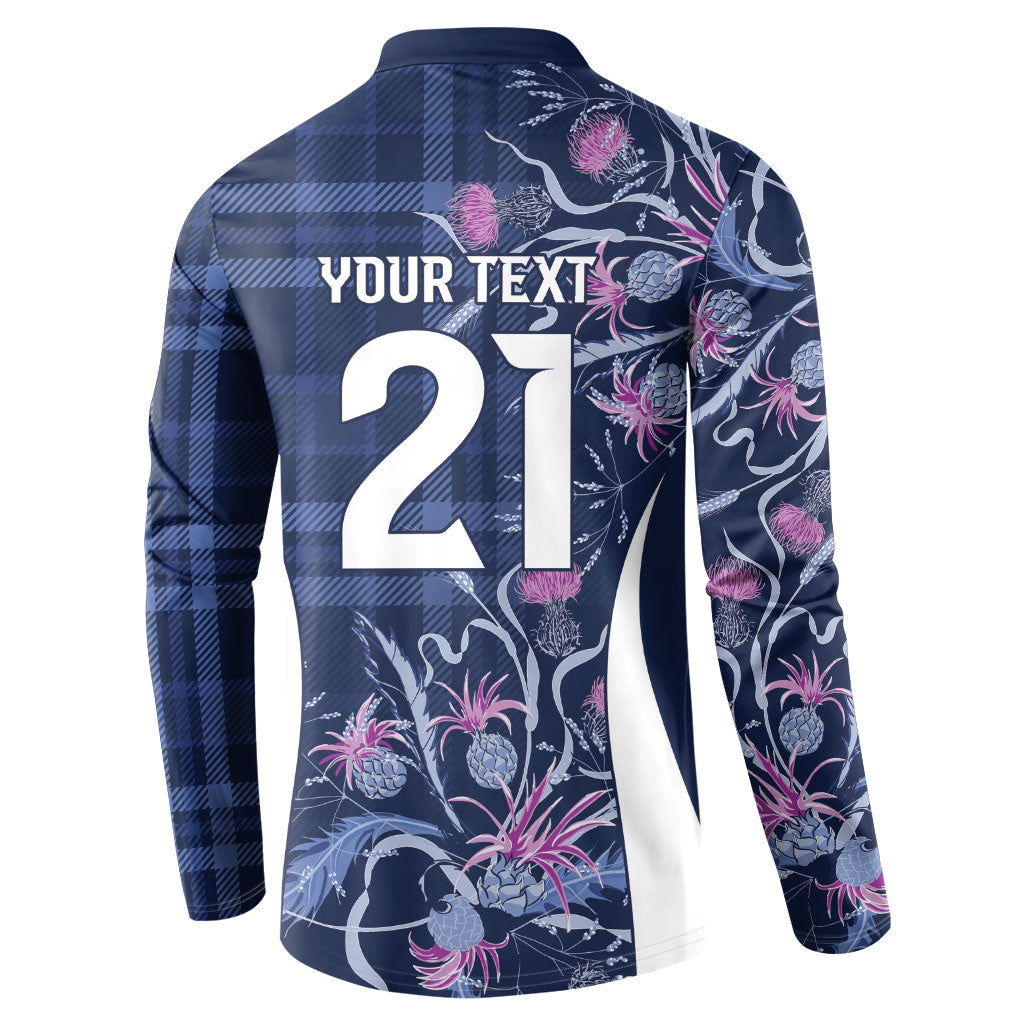 Scotland Rugby National Heritage Custom Button Sweatshirt Traditional Tartan Inspired Edition