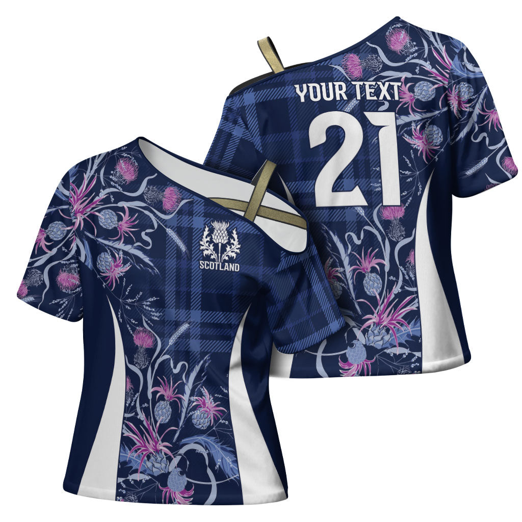 Scotland Rugby National Heritage Custom Cross Shoulder Shirt Traditional Tartan Inspired Edition