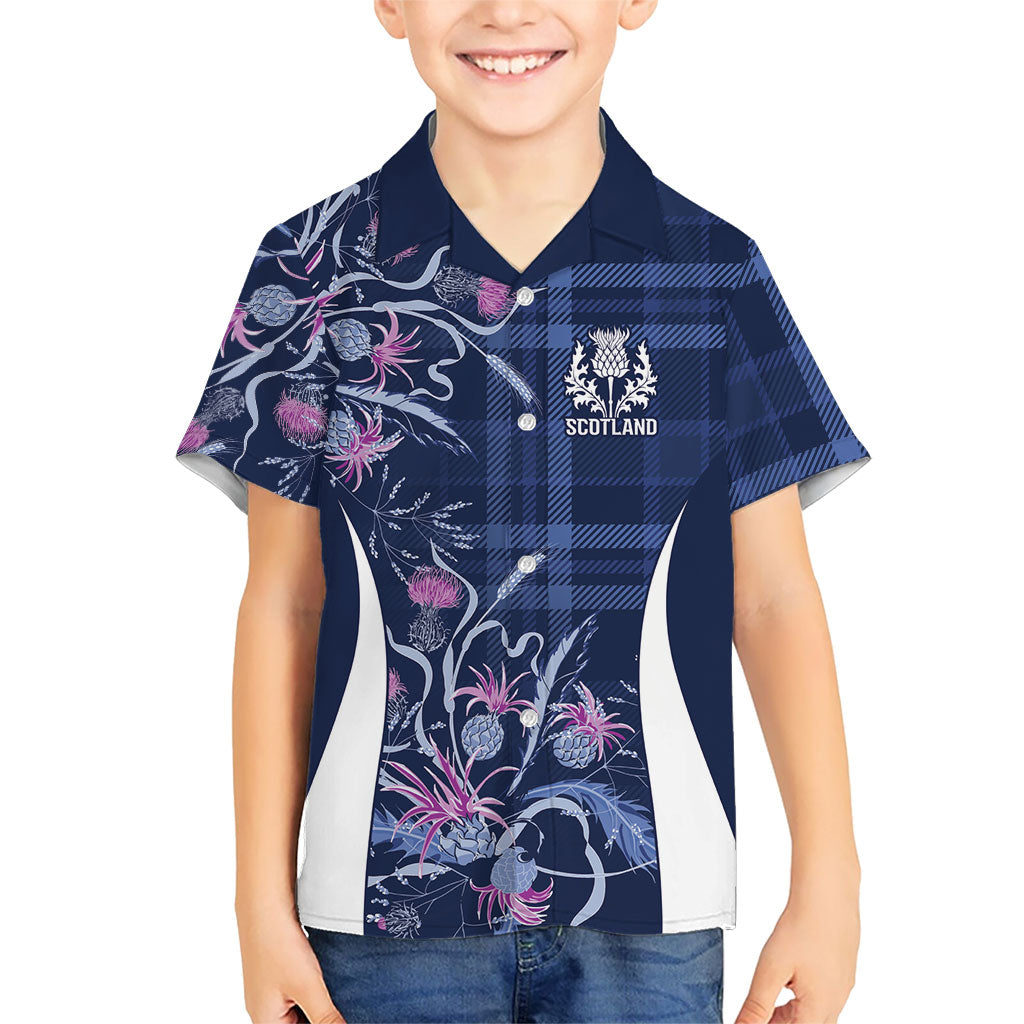 Scotland Rugby National Heritage Custom Kid Hawaiian Shirt Traditional Tartan Inspired Edition