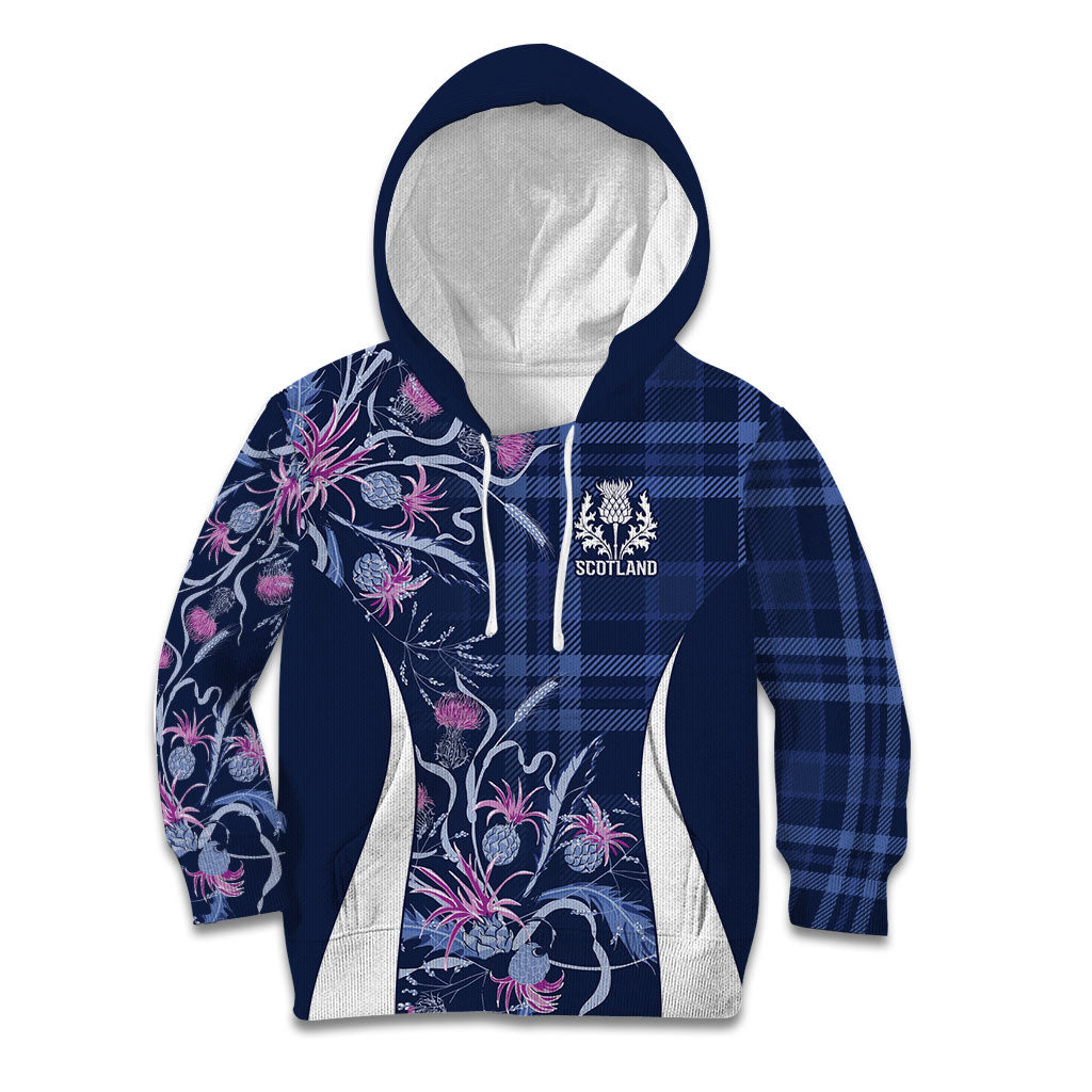 Scotland Rugby National Heritage Custom Kid Hoodie Traditional Tartan Inspired Edition