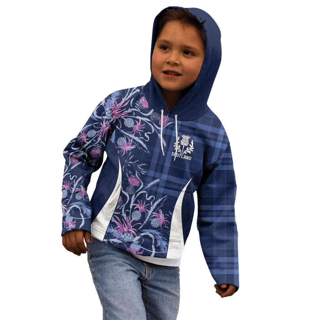 Scotland Rugby National Heritage Custom Kid Hoodie Traditional Tartan Inspired Edition