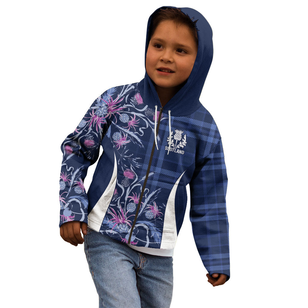 Scotland Rugby National Heritage Custom Kid Hoodie Traditional Tartan Inspired Edition