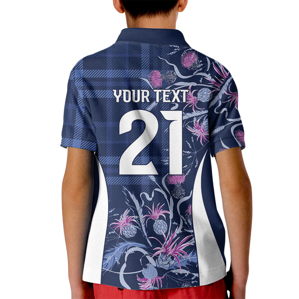 Scotland Rugby National Heritage Custom Kid Polo Shirt Traditional Tartan Inspired Edition