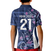 Scotland Rugby National Heritage Custom Kid Polo Shirt Traditional Tartan Inspired Edition