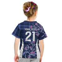 Scotland Rugby National Heritage Custom Kid T Shirt Traditional Tartan Inspired Edition