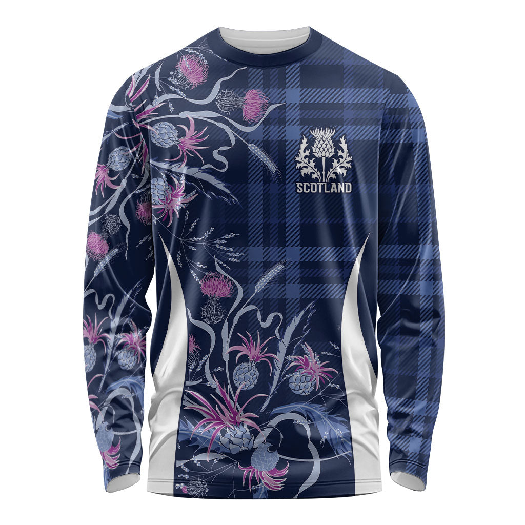 Scotland Rugby National Heritage Custom Long Sleeve Shirt Traditional Tartan Inspired Edition