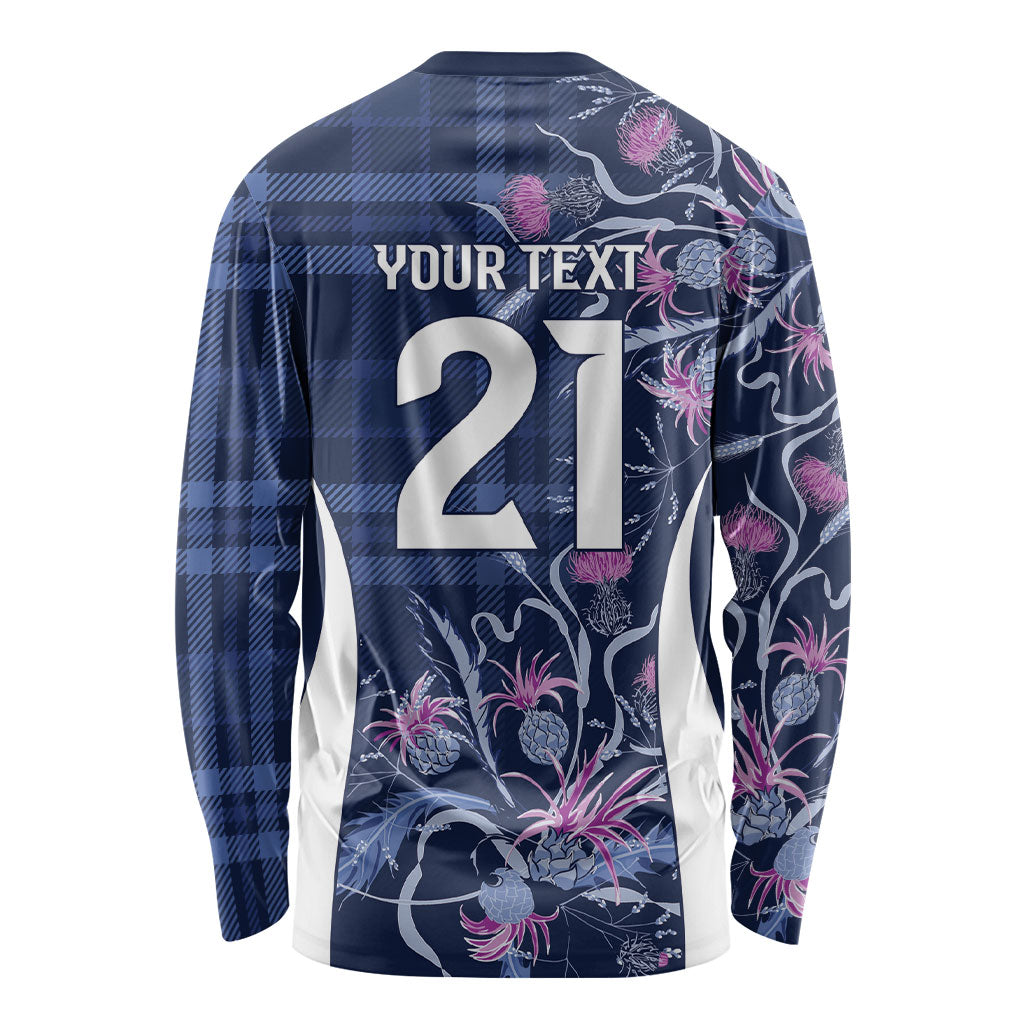Scotland Rugby National Heritage Custom Long Sleeve Shirt Traditional Tartan Inspired Edition