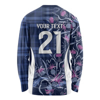 Scotland Rugby National Heritage Custom Long Sleeve Shirt Traditional Tartan Inspired Edition