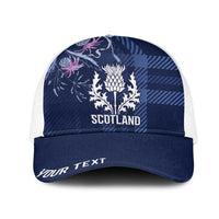 Scotland Rugby National Heritage Personalized Mesh Trucker Cap Traditional Tartan Inspired Edition