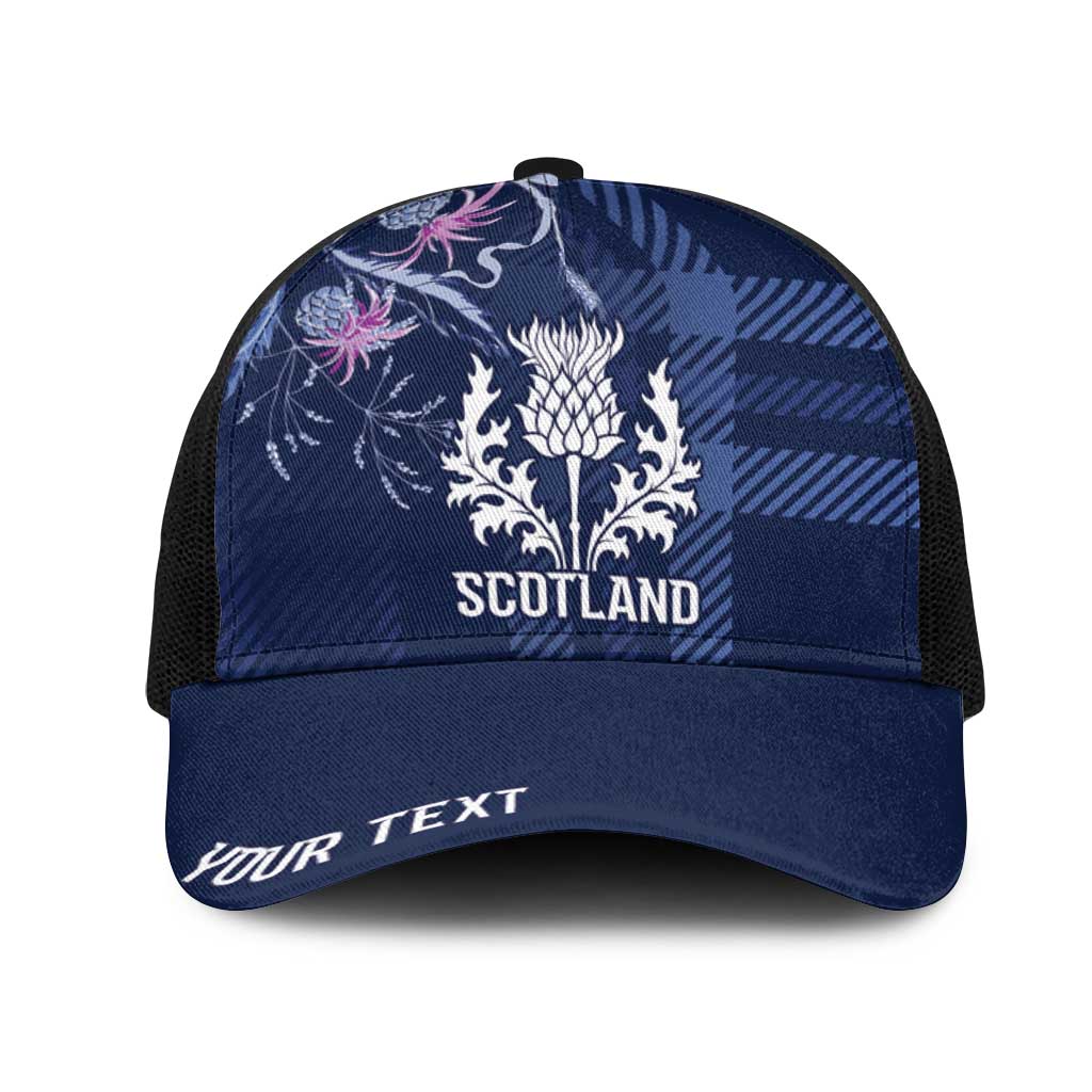 Scotland Rugby National Heritage Personalized Mesh Trucker Cap Traditional Tartan Inspired Edition