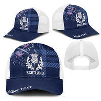 Scotland Rugby National Heritage Personalized Mesh Trucker Cap Traditional Tartan Inspired Edition
