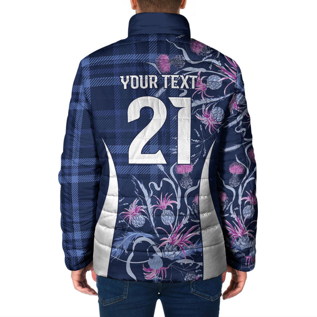 Scotland Rugby National Heritage Custom Padded Jacket Traditional Tartan Inspired Edition