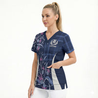 Scotland Rugby National Heritage Custom Scrub Top Traditional Tartan Inspired Edition