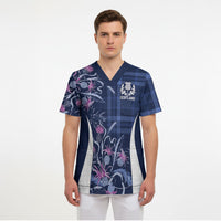 Scotland Rugby National Heritage Custom Scrub Top Traditional Tartan Inspired Edition