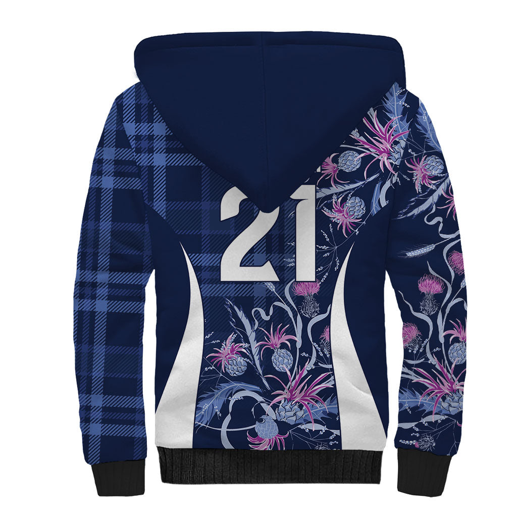 Scotland Rugby National Heritage Custom Sherpa Hoodie Traditional Tartan Inspired Edition