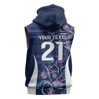 Scotland Rugby National Heritage Custom Sleeveless Hoodie Traditional Tartan Inspired Edition