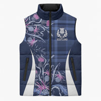 Scotland Rugby National Heritage Custom Sleeveless Puffer Jacket Traditional Tartan Inspired Edition