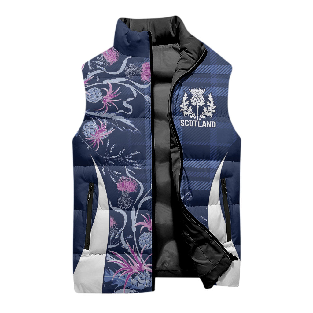 Scotland Rugby National Heritage Custom Sleeveless Puffer Jacket Traditional Tartan Inspired Edition