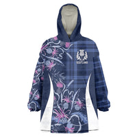 Scotland Rugby National Heritage Custom Wearable Blanket Hoodie Traditional Tartan Inspired Edition