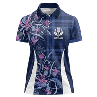 Scotland Rugby National Heritage Custom Women Polo Shirt Traditional Tartan Inspired Edition