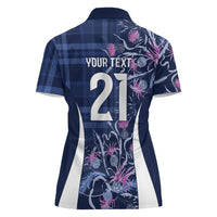 Scotland Rugby National Heritage Custom Women Polo Shirt Traditional Tartan Inspired Edition