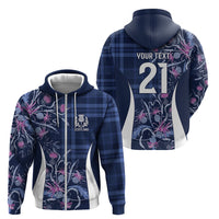Scotland Rugby National Heritage Custom Zip Hoodie Traditional Tartan Inspired Edition