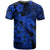 Aloha Hawaii T Shirt Hammerhead Shark Tattoo Polynesian Summer - Blue - Wonder Print Shop