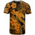 Aloha Hawaii T Shirt Hammerhead Shark Tattoo Polynesian Summer - Gold - Wonder Print Shop
