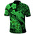 Aloha Hawaii Polo Shirt Hammerhead Shark Tattoo Polynesian Summer - Green - Wonder Print Shop