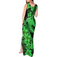 Aloha Hawaii Tank Maxi Dress Hammerhead Shark Tattoo Polynesian Summer - Green - Wonder Print Shop