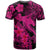 Aloha Hawaii T Shirt Hammerhead Shark Tattoo Polynesian Summer - Pink - Wonder Print Shop