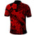 Aloha Hawaii Polo Shirt Hammerhead Shark Tattoo Polynesian Summer - Red - Wonder Print Shop