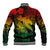 Aloha Hawaii Baseball Jacket Hammerhead Shark Tattoo Polynesian Summer - Reggae LT9 - Wonder Print Shop
