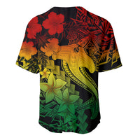 Aloha Hawaii Baseball Jersey Hammerhead Shark Tattoo Polynesian Summer - Reggae LT9 - Wonder Print Shop