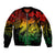 Aloha Hawaii Bomber Jacket Hammerhead Shark Tattoo Polynesian Summer - Reggae LT9 - Wonder Print Shop