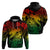 Aloha Hawaii Hoodie Hammerhead Shark Tattoo Polynesian Summer - Reggae - Wonder Print Shop