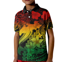 Aloha Hawaii Kid Polo Shirt Hammerhead Shark Tattoo Polynesian Summer - Reggae - Wonder Print Shop