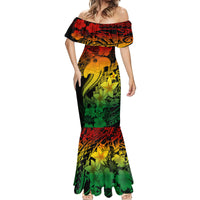 Aloha Hawaii Mermaid Dress Hammerhead Shark Tattoo Polynesian Summer - Reggae - Wonder Print Shop