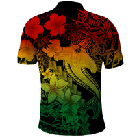 Aloha Hawaii Polo Shirt Hammerhead Shark Tattoo Polynesian Summer - Reggae - Wonder Print Shop