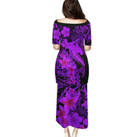 Aloha Hawaii Puletasi Hammerhead Shark Tattoo Polynesian Summer - Violet - Wonder Print Shop