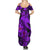 Aloha Hawaii Summer Maxi Dress Hammerhead Shark Tattoo Polynesian Summer - Violet - Wonder Print Shop