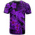 Aloha Hawaii T Shirt Hammerhead Shark Tattoo Polynesian Summer - Violet - Wonder Print Shop