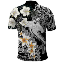 Aloha Hawaii Polo Shirt Hammerhead Shark Tattoo Polynesian Summer - White - Wonder Print Shop