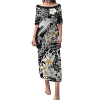 Aloha Hawaii Puletasi Hammerhead Shark Tattoo Polynesian Summer - White - Wonder Print Shop