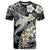 Aloha Hawaii T Shirt Hammerhead Shark Tattoo Polynesian Summer - White - Wonder Print Shop