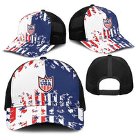 2026 Rugby Nations Series United States Baseball Net Cap Red Star And Stripes Pattern
